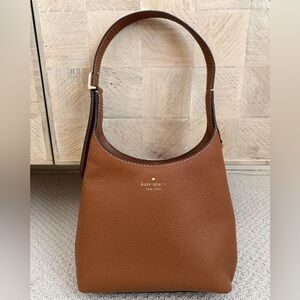 Kate Spade Small 454 Tan Leather Shoulder Bag- Like New